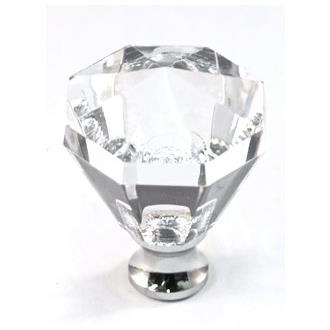 Cal Crystal M13/32 Crystal Excel OCTAGON KNOB in Pewter